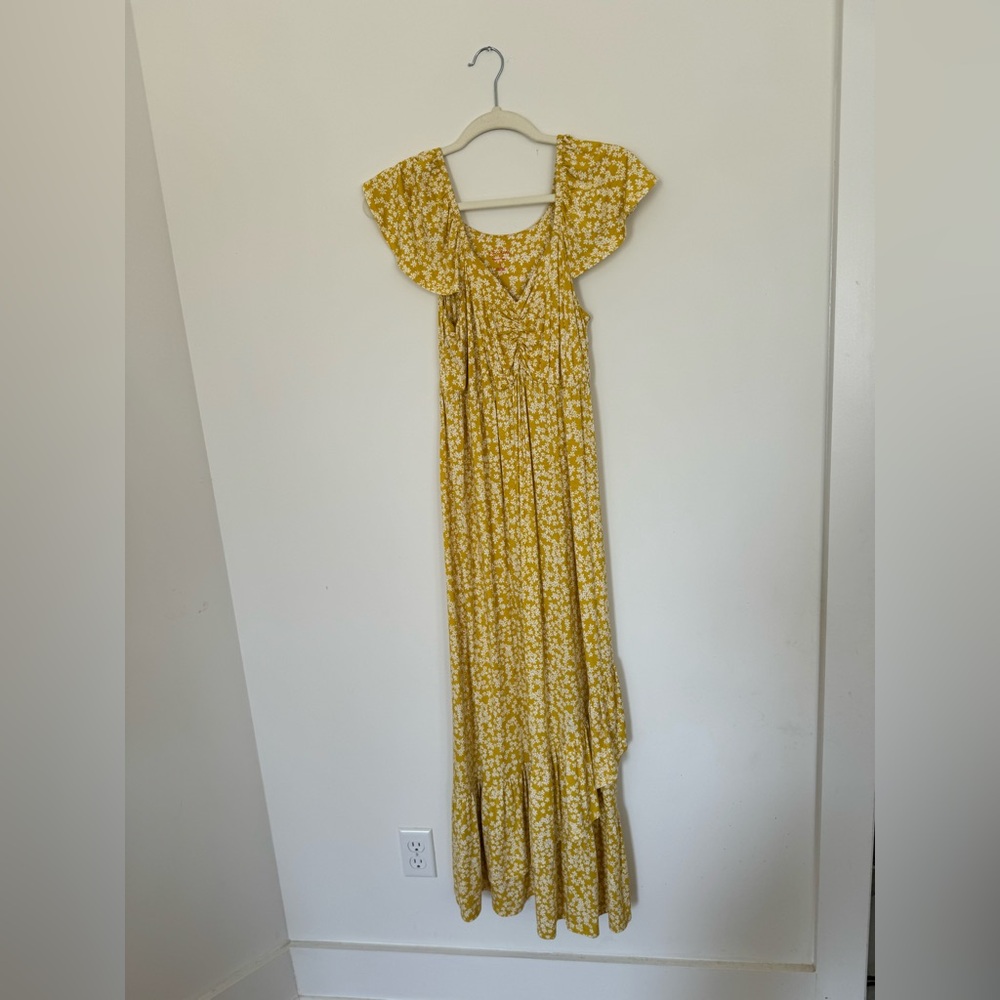 Isabel Maternity Maxi Flowy Dress SZ S